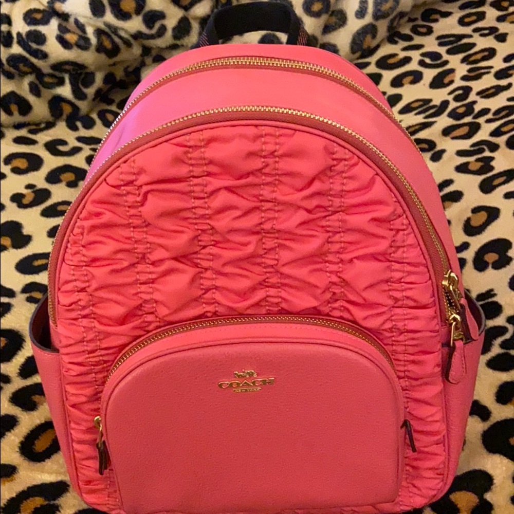 Pink Coach Backpack
